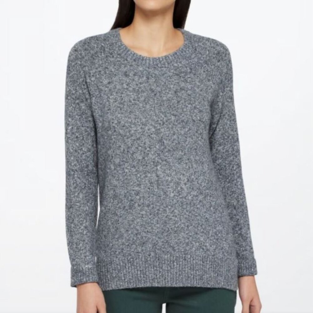 NWT Market & Spruce Ryann Blue Marled Textured Sweater - 2X
